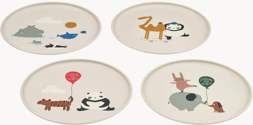 Detské taniere Remco, 4 ks