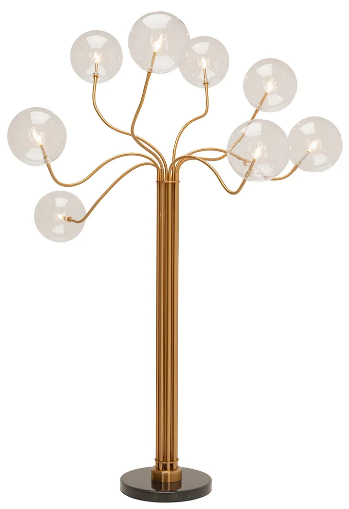 Future View stojacia lampa zlatá 170 cm