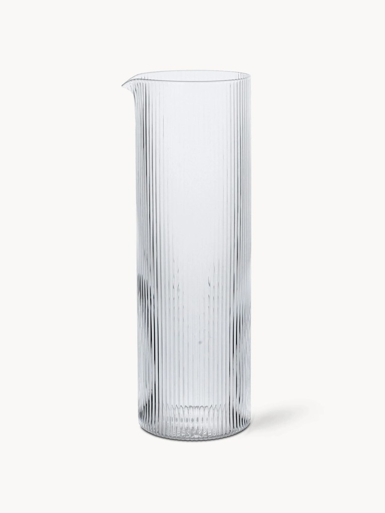 Ručne fúkaná karafa's reliéfnym vzorom Ripple, 1,1 l