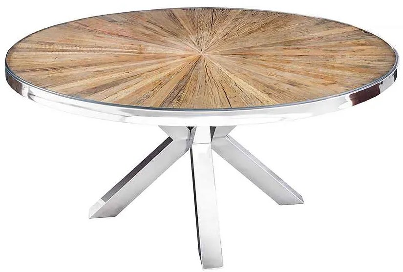 Okrúhly jedálenský stôl Shark 120 cm teak