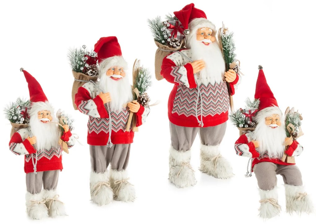 VIANOČNÁ FIGÚRKA SANTA 60 CM ČERVENÁ