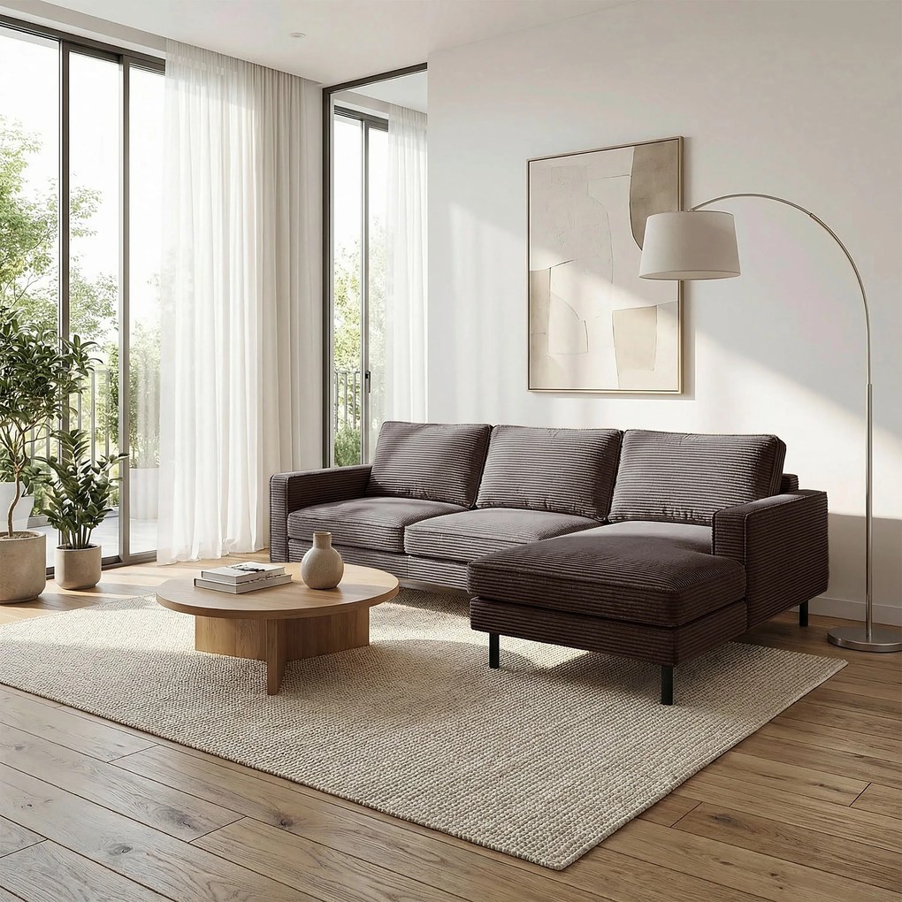 XXXLutz ROHOVÁ SEDAČKA, textil, taupe Livetastic - Sedačky - 00295101522M