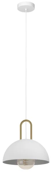 Eglo 99695 - Luster na lanku CALMANERA 1xE27/40W/230V biela