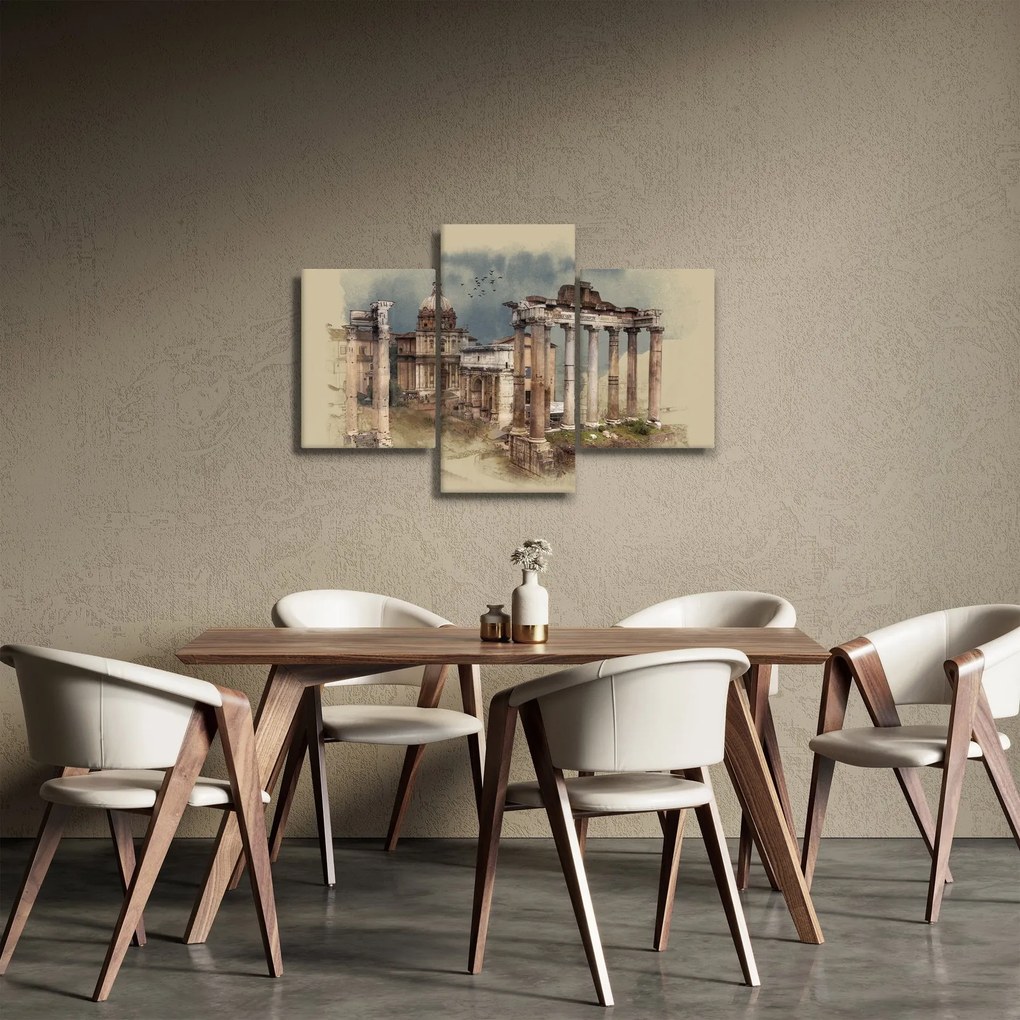 Obraz - Forum Romanum, Rím, Taliansko (90x60 cm)
