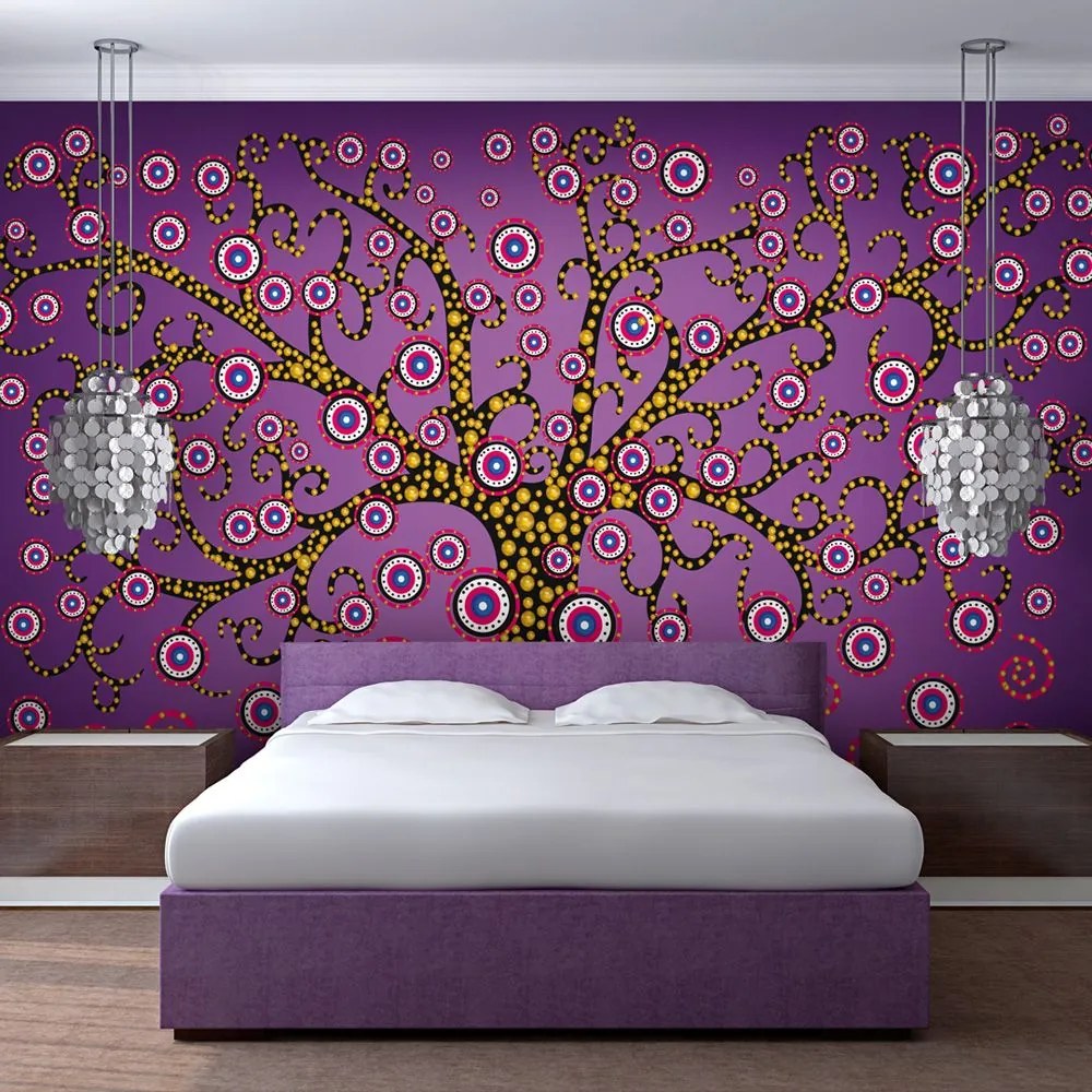 Fototapeta - abstract: tree (violet) 350x270