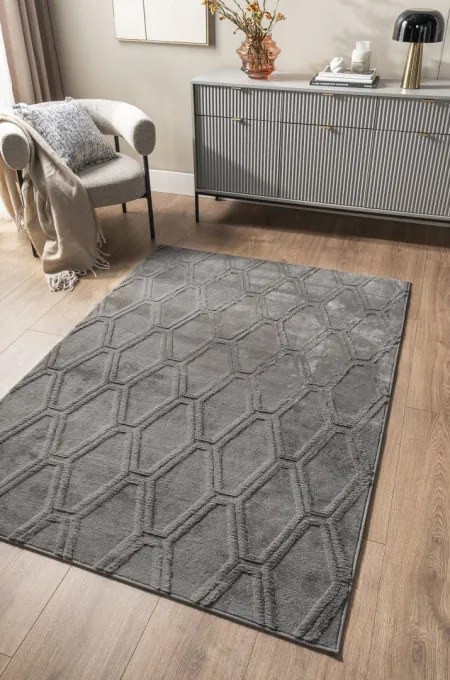 Koberec JACQUARD antracitový