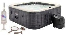 Marimex | Vírivý bazén Pure Spa Greystone Deluxe Bubble Spa 4 NP + výhodný set príslušenstva | 19900148