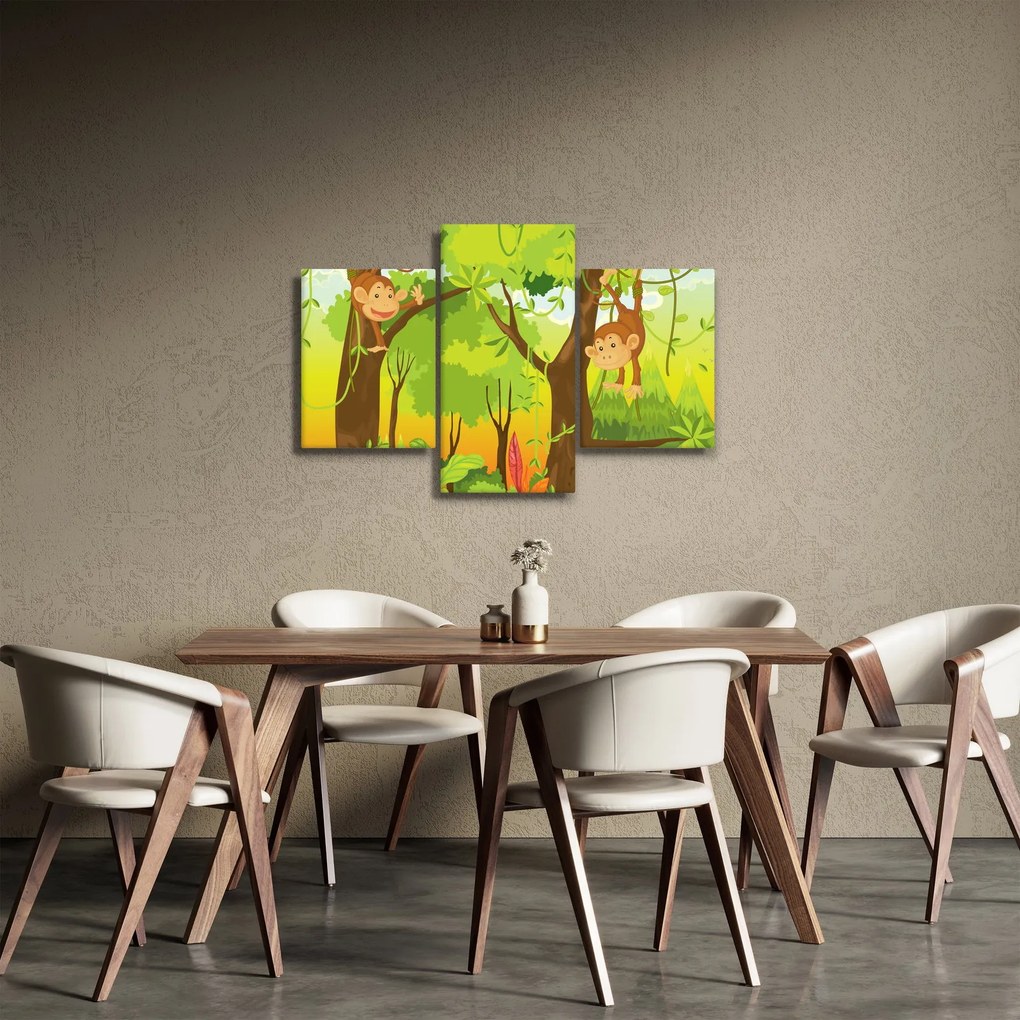 Obraz - Opičiaci (90x60 cm)