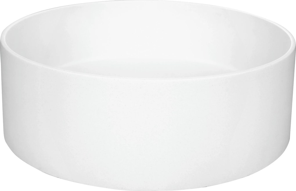 Deante Umývadlo na dosku Silia ø36 cm - CQS AU4S, granit, alabaster