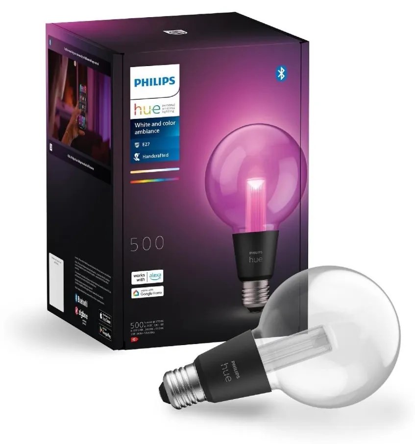 LED RGBW Stmievateľná žiarovka Philips Hue White And Color Ambiance E27/6,8W/230V