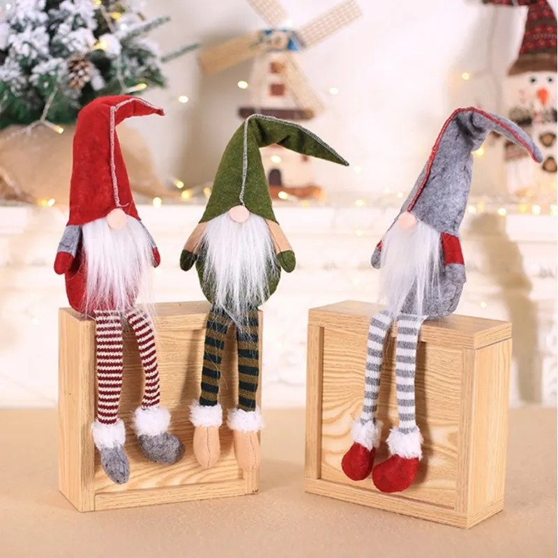 Dekoratívny trpaslík SANTA CLAUS 45 cm - viac farieb Farba: Sivá