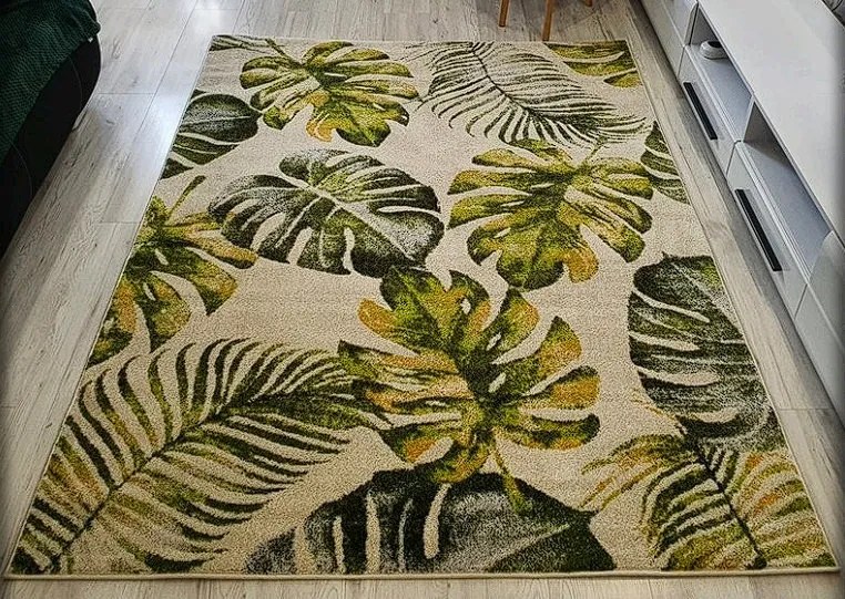 Koberec Green Garden 714 s motívom listov – viacfarebný Rozmer: 80x150 cm