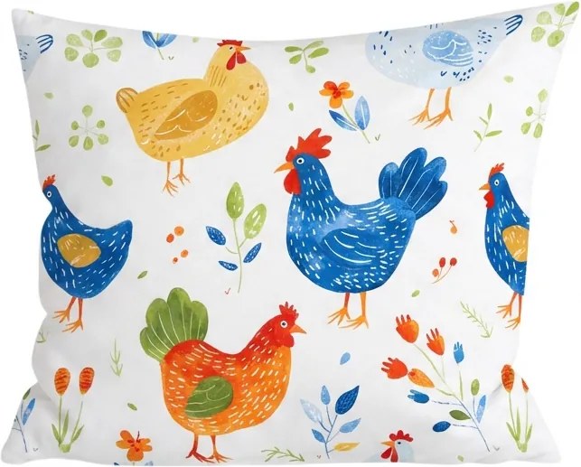 Obliečka na vankúš z mikrovlákna HENRIETTA 45x45 cm, farebný