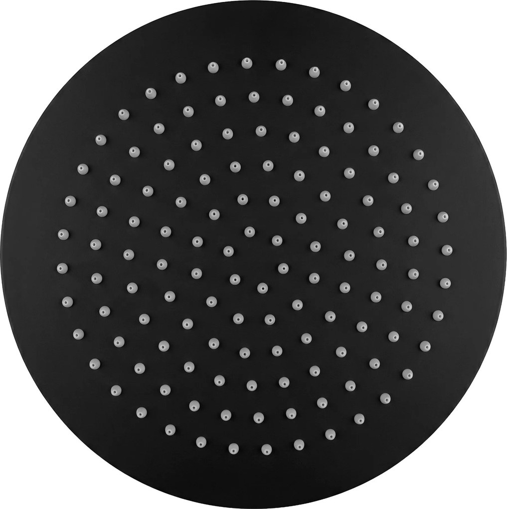Rea Rea, okrúhla dažďová sprchová hlavica 25cm, JS-P014B, čierna matná, REA-P8601
