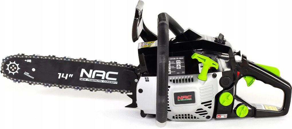 Reťazová Píla Benzínová Nac Ľahká 1,77KM 35CM 38CC Low Kickback