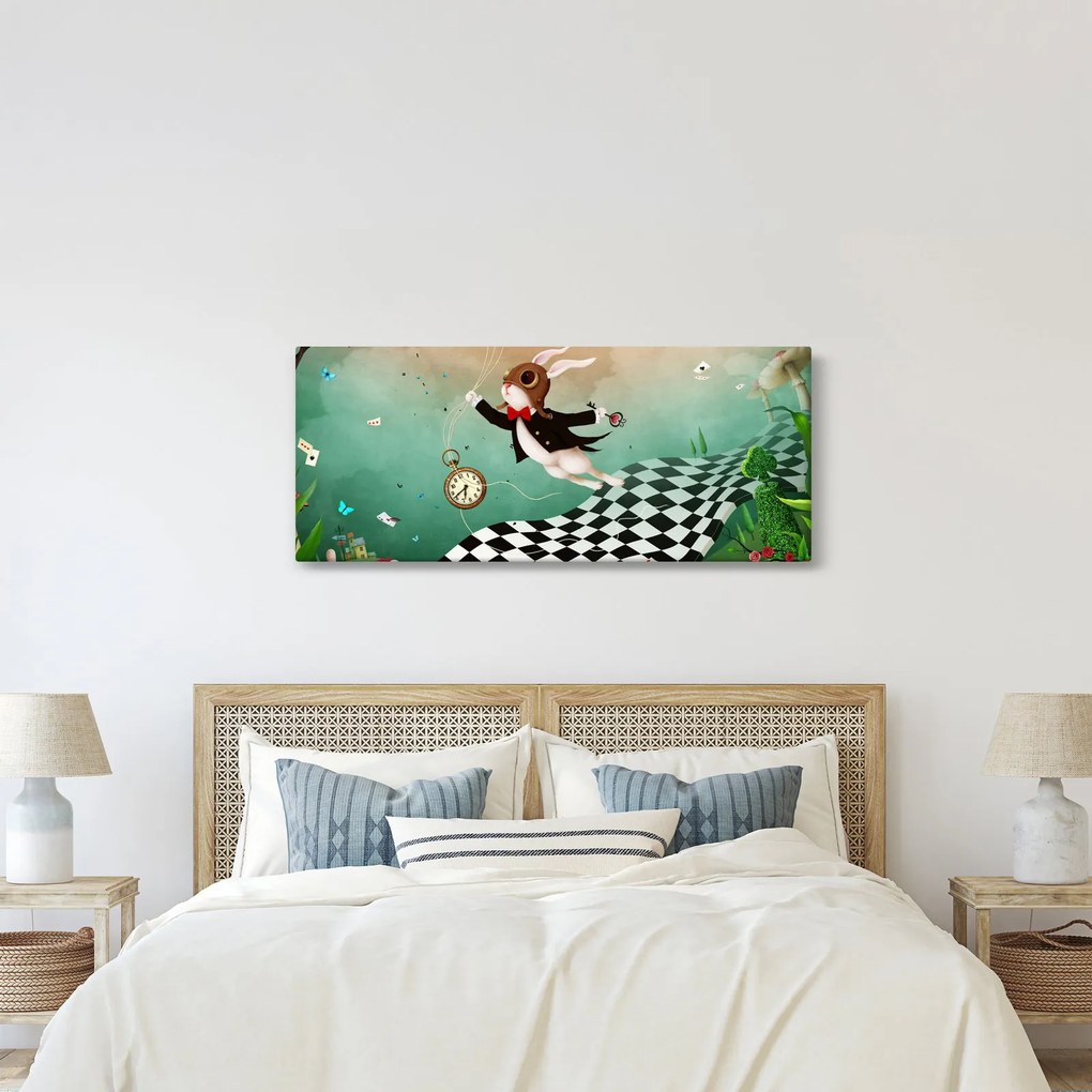 Obraz - Fantasy zajačik (120x50 cm)