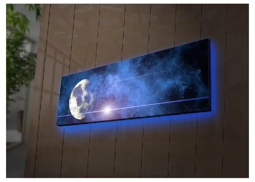 Podsvietený obraz Ledda Universe, 90 × 30 cm