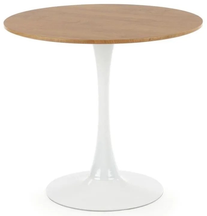 Jedálenský stôl Sting, prírodné drevo / biela