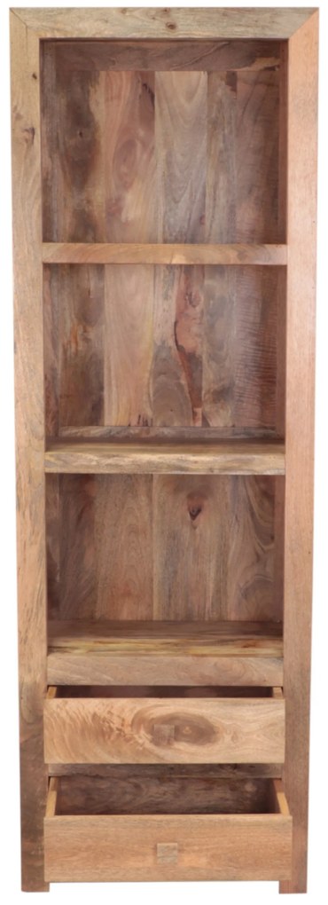 furniture-nabytek.cz - Knižnica masív z dreva mango 60x180x35