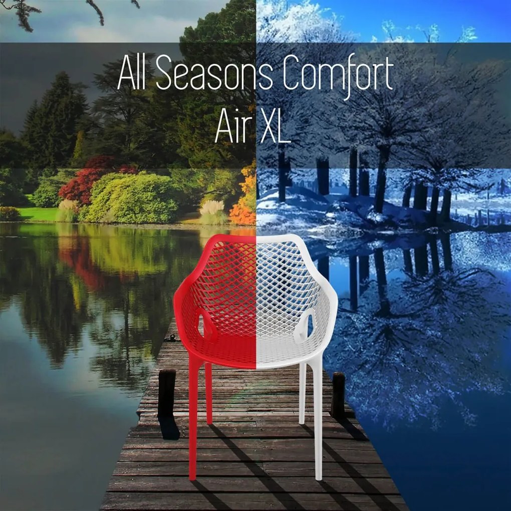 AIR XL záhradná stolička red
