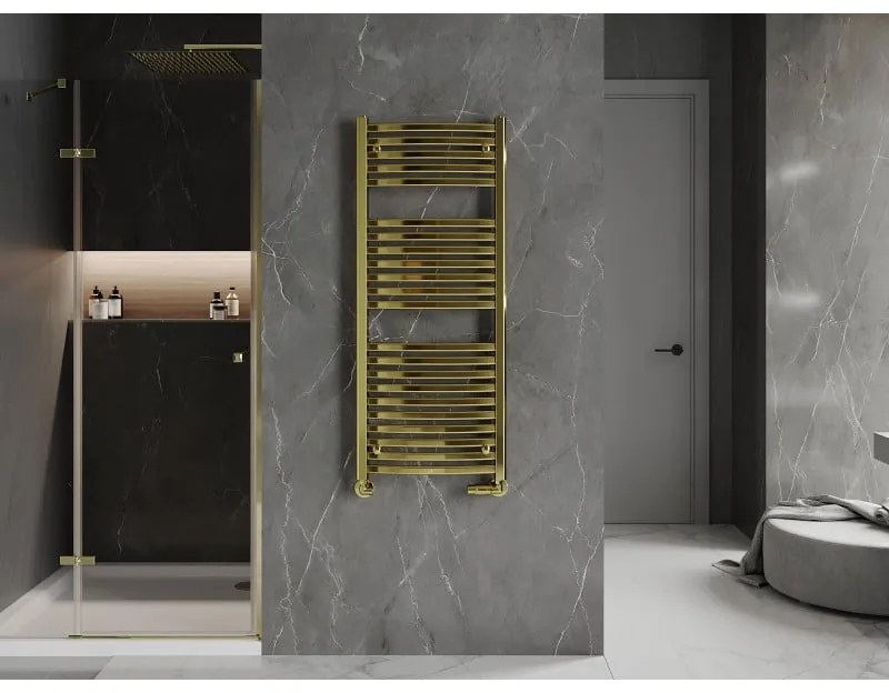 Mexen Helios, vykurovacie teleso 1200 x 500 mm, 448 W, zlatá, W103-1200-500-00-50