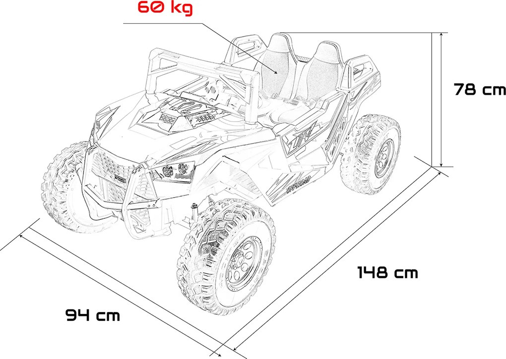 Ramiz RTR Monster Speed 4x4 Buggy Čierna