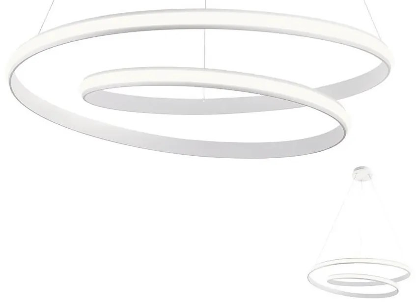 Redo 01-1795 - LED stmievateľný luster na lanku TORSION LED/40W/230V biela