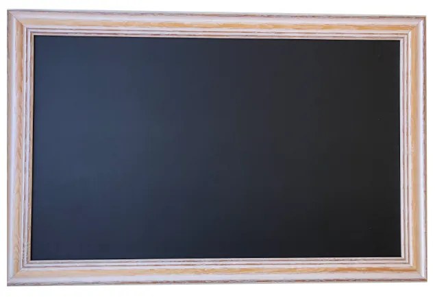 Toptabule.sk PRPROV Čierna kriedová tabuľa PREMIUM v provensálskom drevenom ráme 90x120cm / magneticky