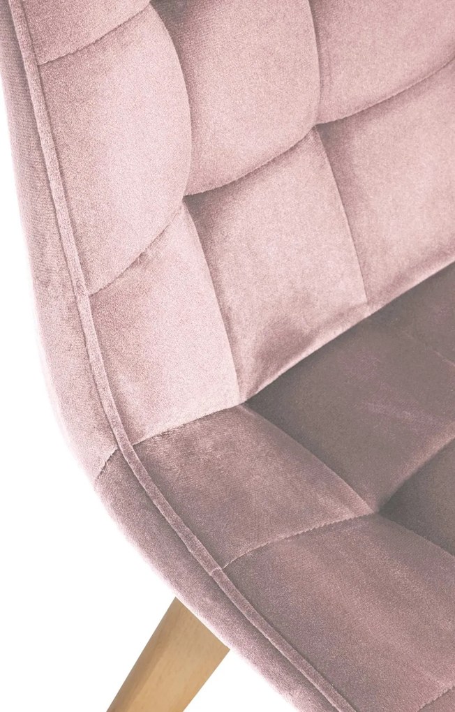 Stolička Brook - zamat - Ružová