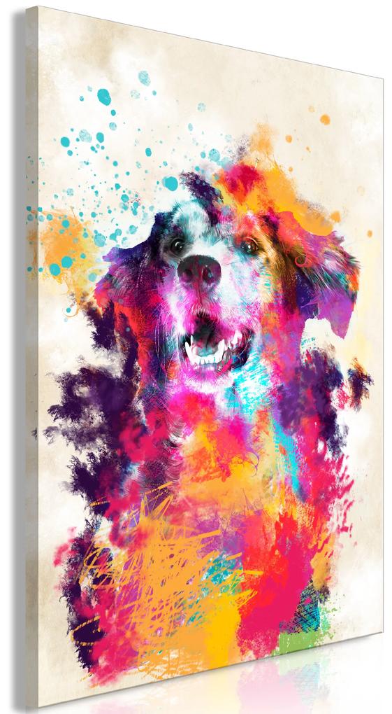 Artgeist Obraz - Watercolor Dog (1 Part) Vertical Veľkosť: 80x120, Verzia: Premium Print