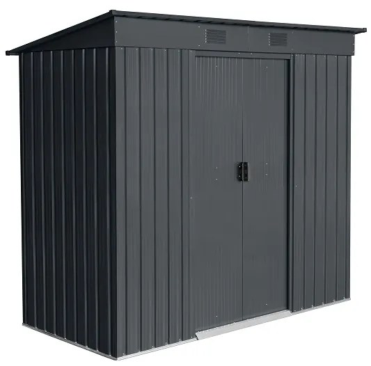 Záhradný domček BestBerg ZDR-2A / 2,4 m² / 110 x 217 x 191 cm / sivá