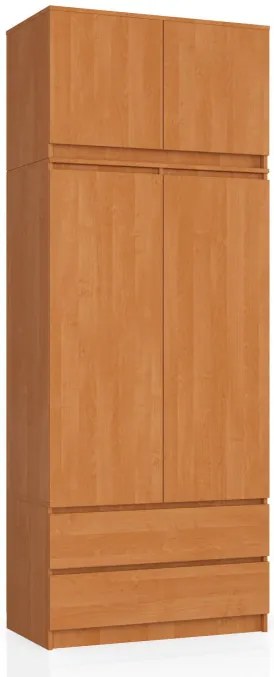 Skriňa s nadstavcom S 90 cm 2D 2SZ CLP olcha