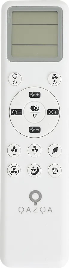 Stropný ventilátor čierny vrátane LED s diaľkovým ovládaním - Steer