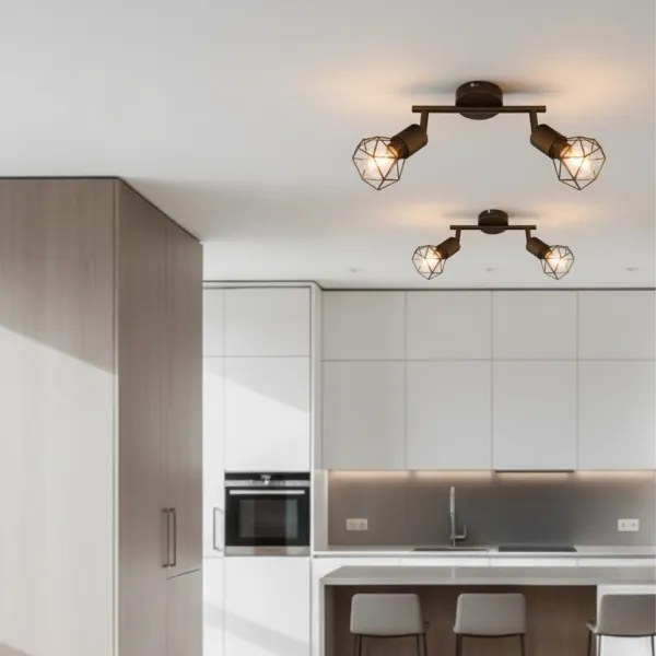 Brilagi - Bodové svietidlo CAGE 2xE14/40W/230V