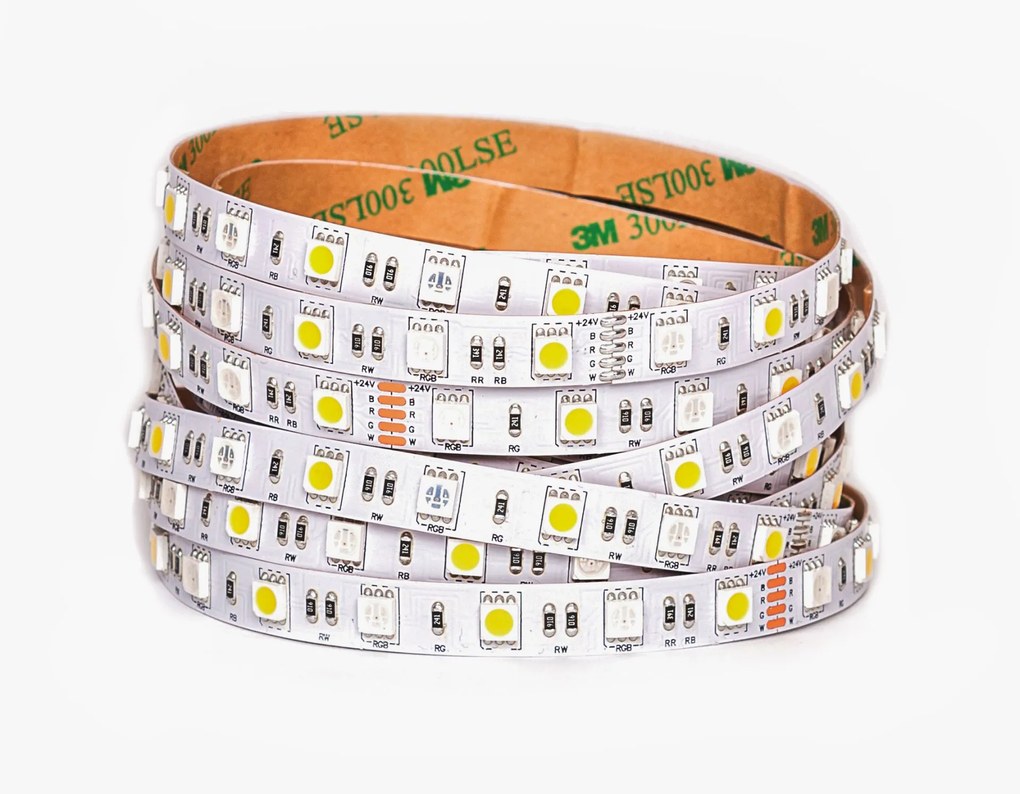 LED Solution RGBW LED pásik + biela 14,4W 24V bez krytia Farba svetla: RGB + denná biela 085132