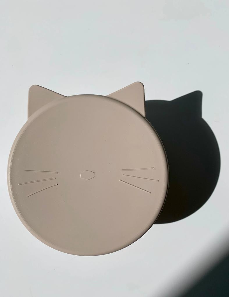 Stredný silikónový desiatový box LIEWOOD Cornelius - Piesková mačička