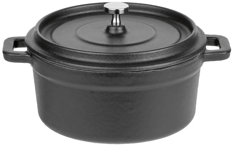 GSW Súprava liatinových mini servírovacích hrncov, 2-dielna (čierna)  (100354492)