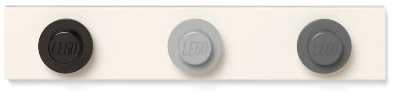 Nástenný vešiak v čiernej, sivej, tmavosivej farbe LEGO®,, 35 x 6,8 cm