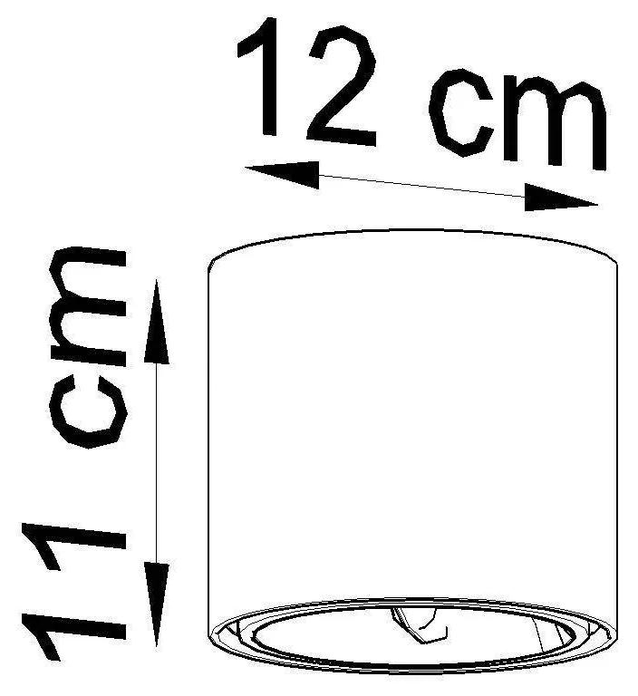 Stropné svietidlo Tiube, 1x biele kovové tienidlo