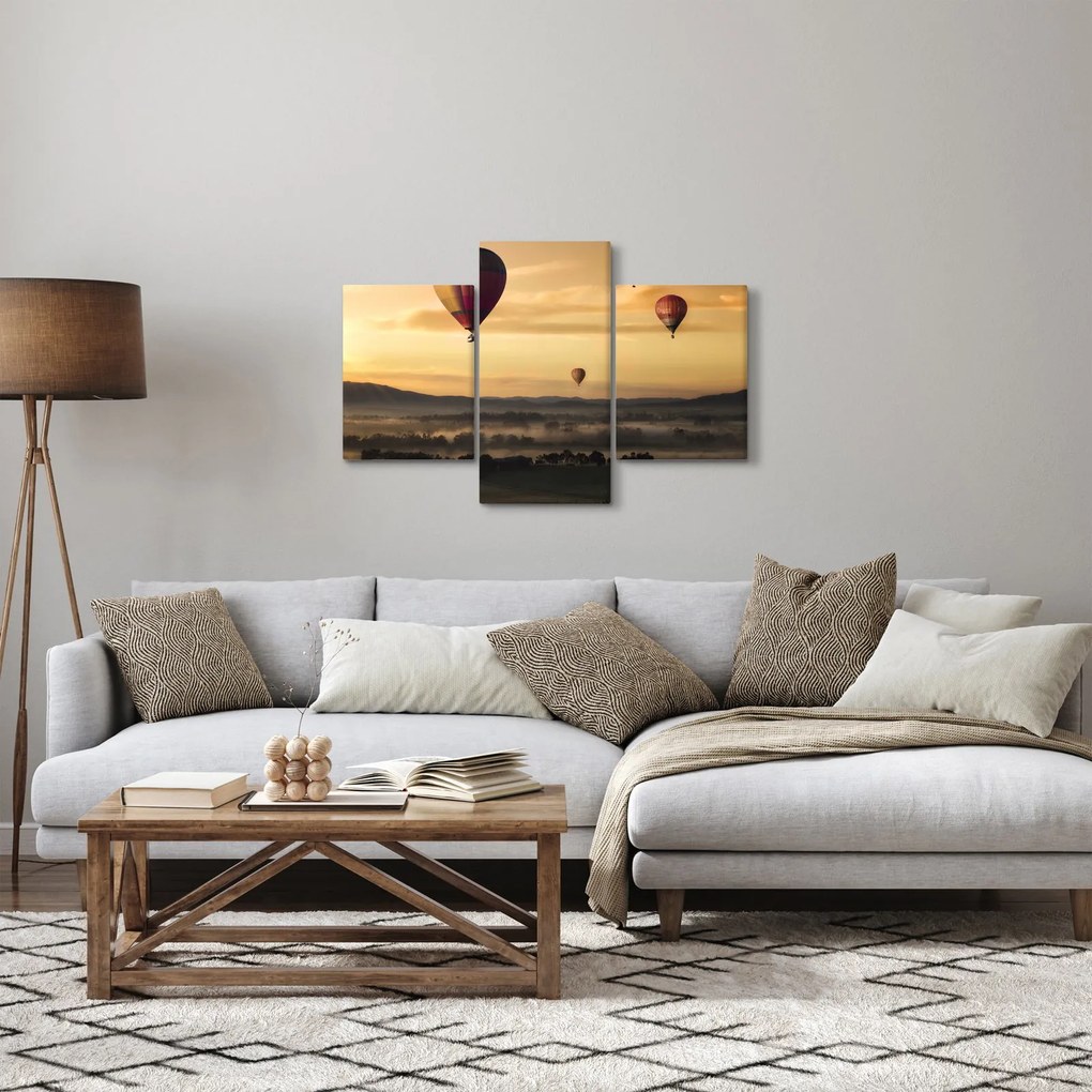 Obraz - lietajúce balóny (90x60 cm)