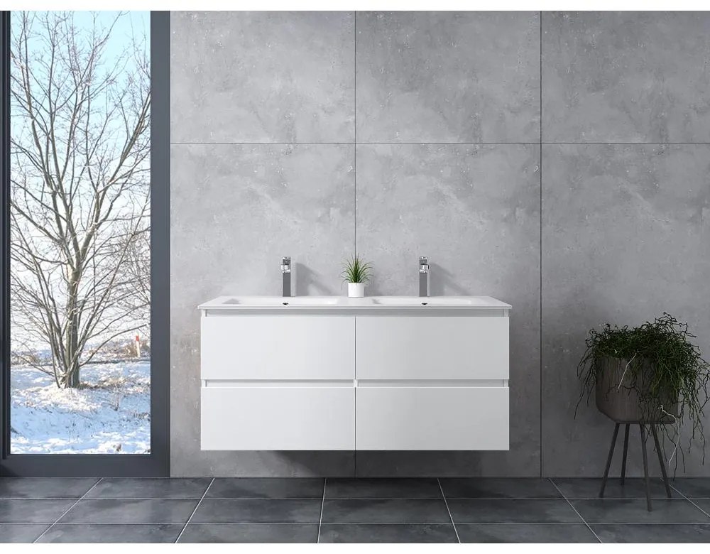 Dijon White Kúpeľňová skrinka s umývadlom 120cm