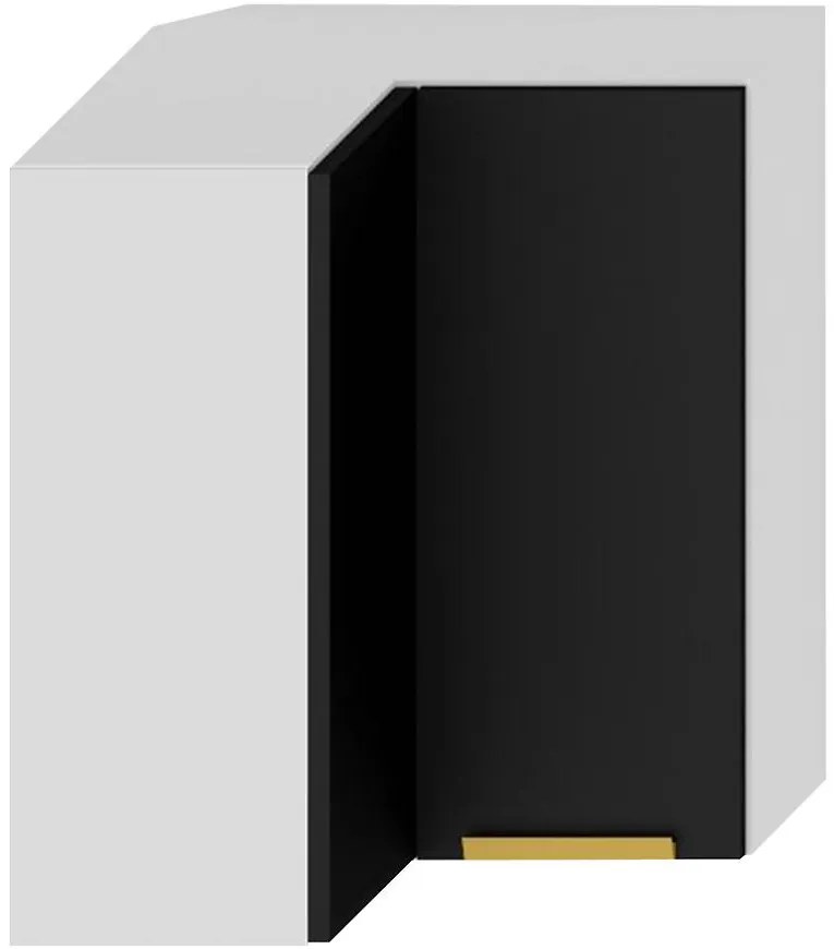 Kuchynská skrinka Denis wrn pl čierna mat/biela