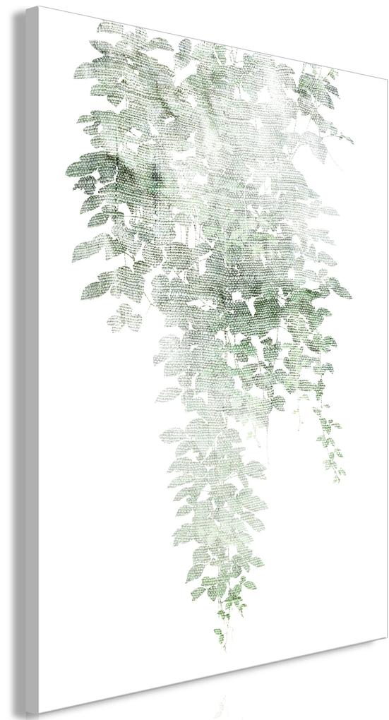 Artgeist Obraz - Green Cascade (1 Part) Vertical Veľkosť: 20x30, Verzia: Na talianskom plátne