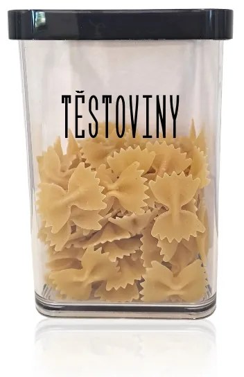 Dóza na potraviny 0,5l Rotho Loft - MINI Black, čierna