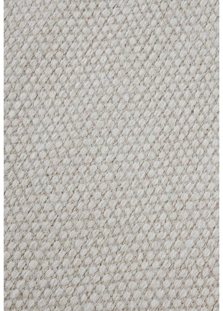 Krémovobiely ručne tkaný koberec s prímesou vlny 80x150 cm Pradesh Natural White – Elle Decoration