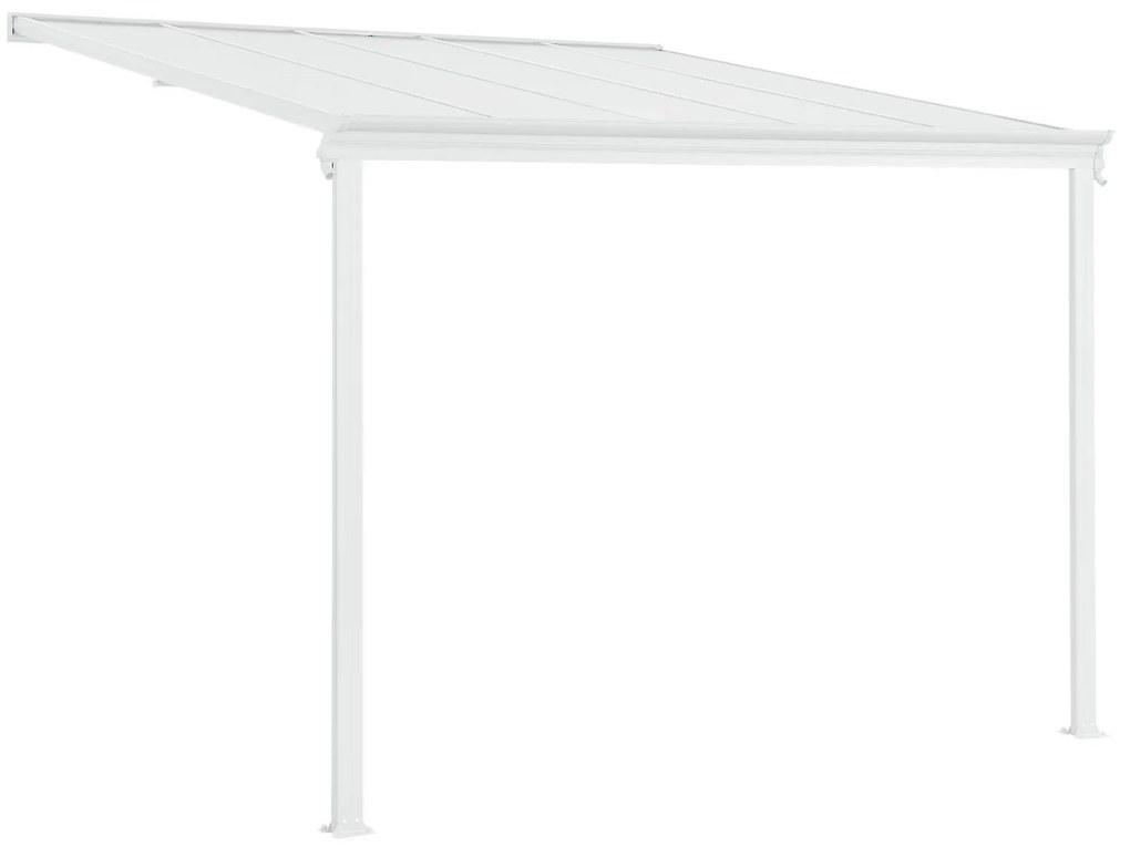InternetovaZahrada - Furnigo Hliníková pergola Borneo 3x3 m - biela