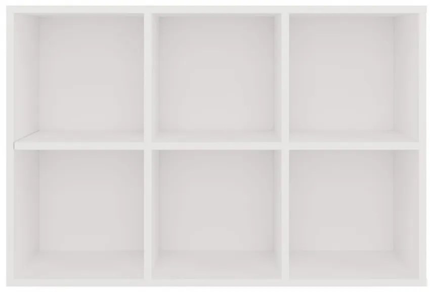 Regál MALAX MINI 2x3 biely