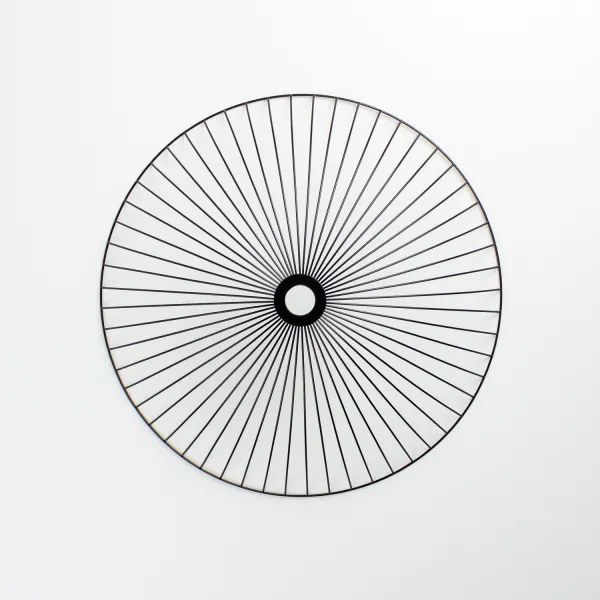 Brilagi - LED prisadený luster CERIA WIRE 1xE27/40W/230V pr. 60 cm čierna