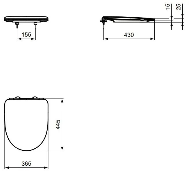 Ideal Standard Ideal Standard i.life A - WC sedátko s poklopom, biela T467501