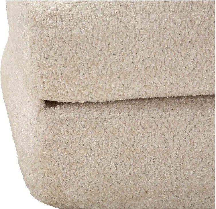 Biele rozkladacie kreslo z textílie buklé Faster – Mauro Ferretti